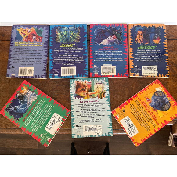 Lot of 7 Goosebumps Ghosts of Fear Street Series Books R. L. Stine 1st Printings - Picture 3 of 10